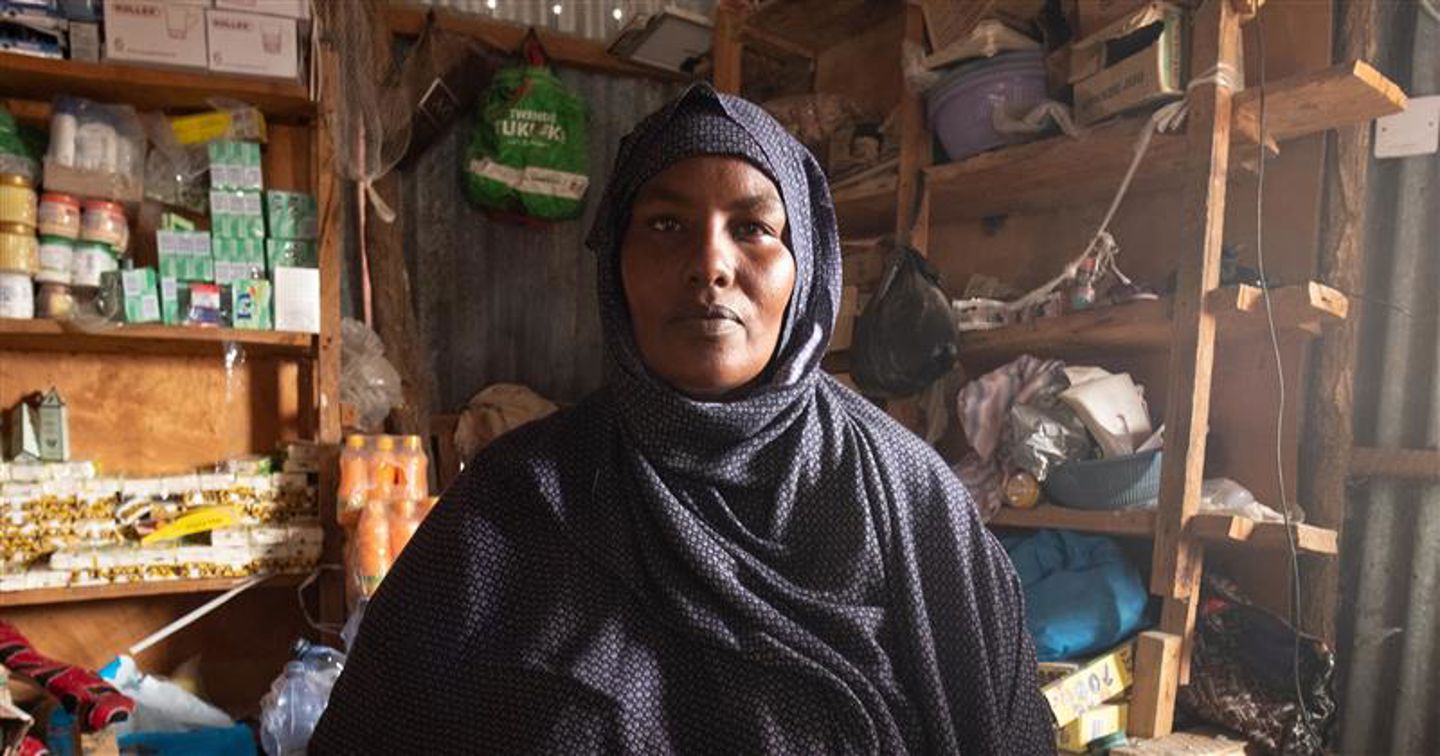 Farhiya Abdi Ali i sin butik