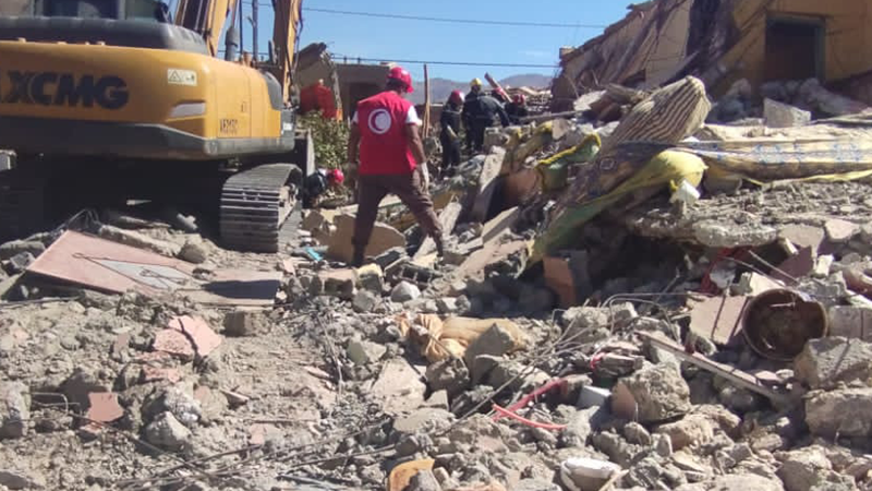 Finlands Röda Kors skickar bistånd till dem som lider av jordbävningen i Marocko
